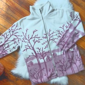 Vintage lavender field polar jacket size L